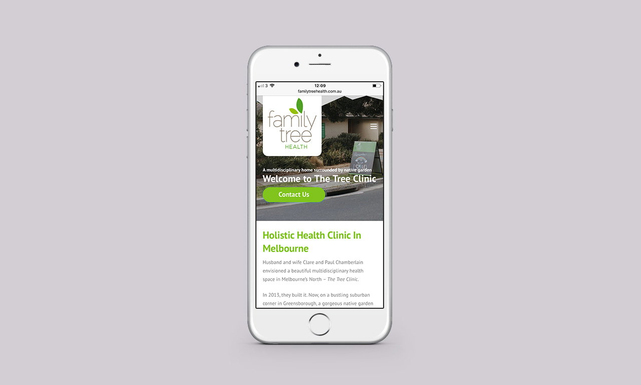 Holistic Care Website - Clinic