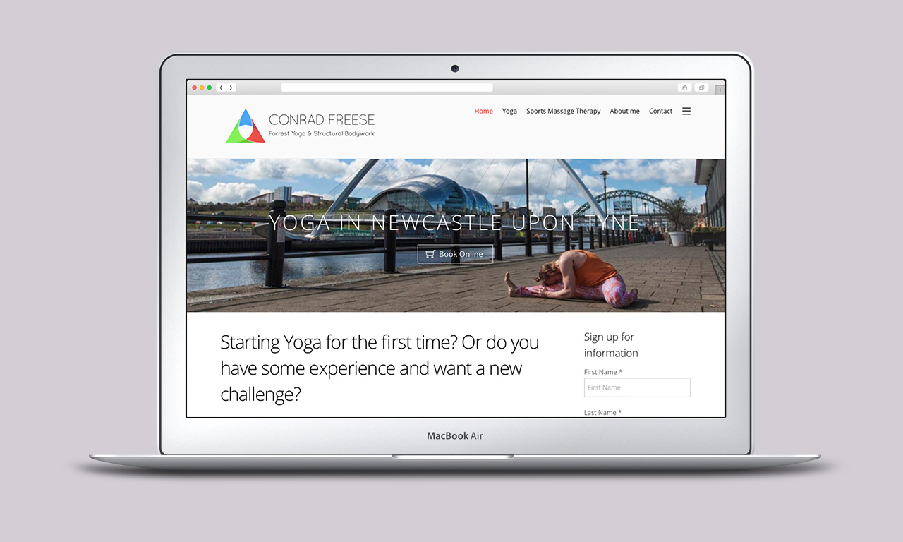 Conrad Freese - website design